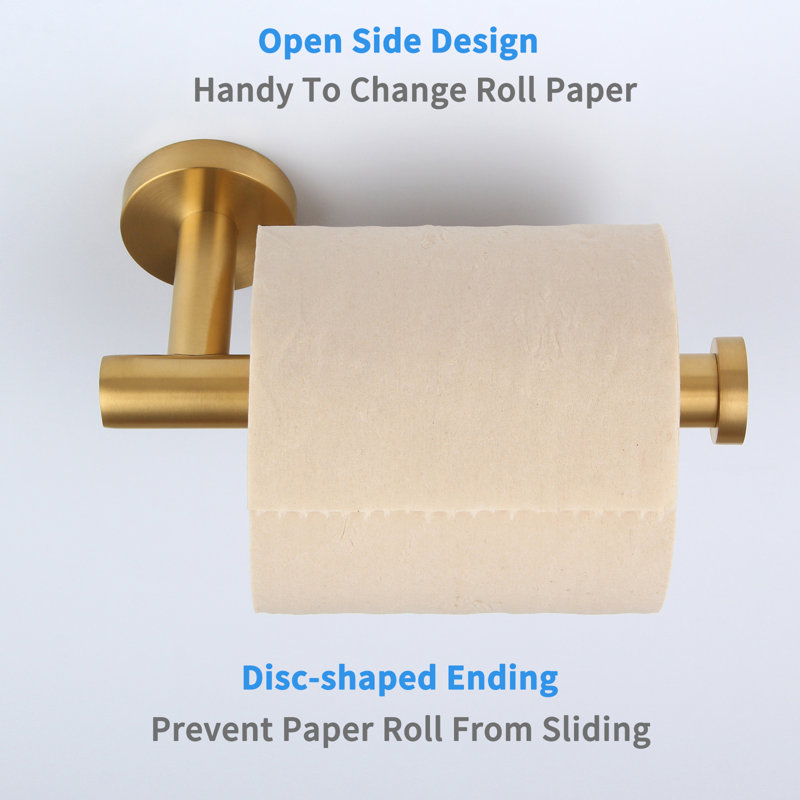 AngleSimple Bathroom Wall Mount Toilet Paper Holder & Reviews | Wayfair
